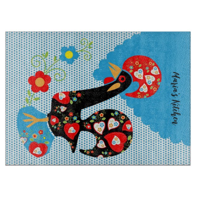 The Portuguese Rooster of Barcelos    Cutting Board (Front)