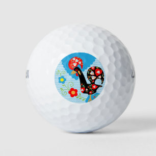 The Portuguese Rooster of Barcelos Golf Balls