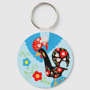 The Portuguese Rooster of Barcelos Key Ring
