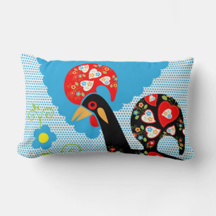 The Portuguese Rooster of Barcelos Lumbar Cushion