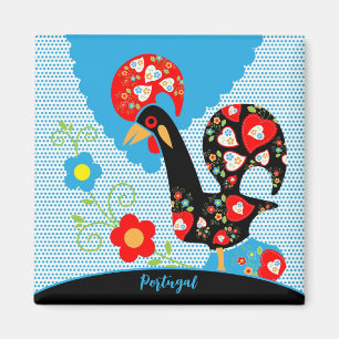 The Portuguese Rooster of Barcelos Magnet