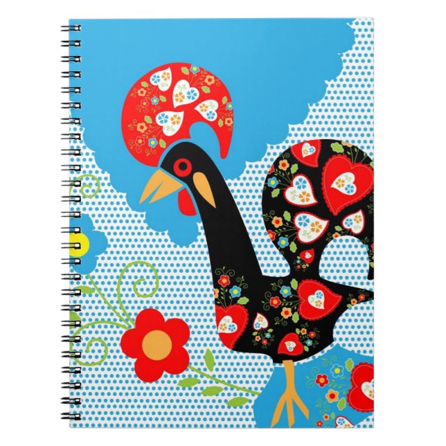 The Portuguese Rooster of Barcelos  Notebook (Front)