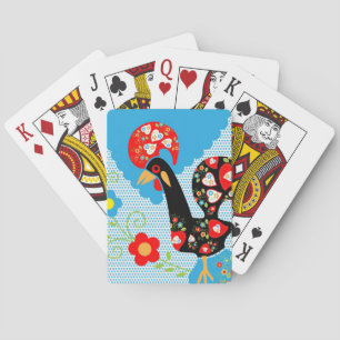 The Portuguese Rooster of Barcelos Playing Cards