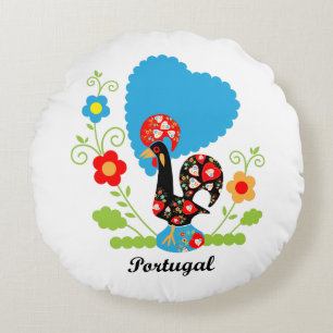 The Portuguese Rooster Round Cushion