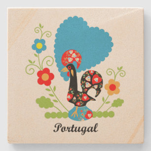 The Portuguese Rooster Stone Coaster