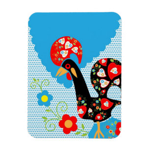 The Portuguese Rooster Symbol Magnet