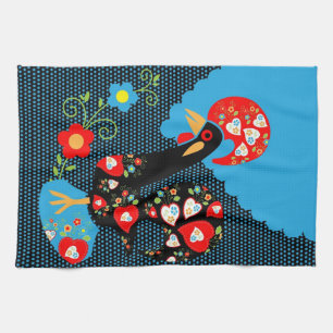 The Portuguese Rooster Tea Towel