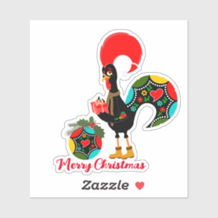 The Portuguese Rooster with a Christmas Present