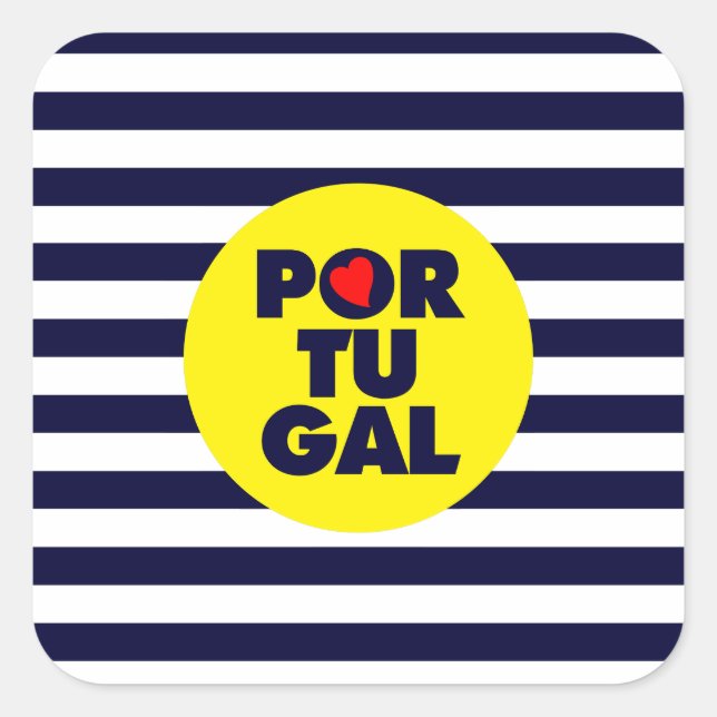 The Portuguese sunshine Square Sticker (Front)