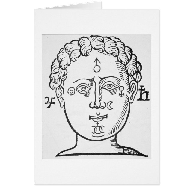 The Position of the Planets in the Human Head, cop (Front)