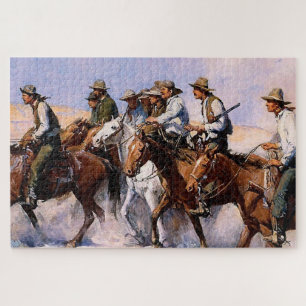 “The Posse” Western Art by WHD Koerner Jigsaw Puzzle
