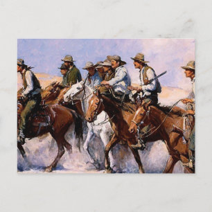 “The Posse” Western Art by WHD Koerner Postcard