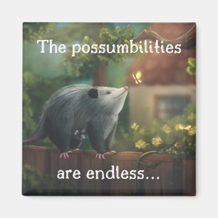 The Possumbilities are Endless... Opossum Magnet
