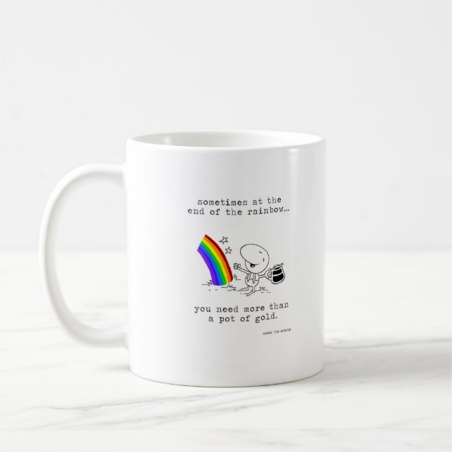The Pot at the End of the Rainbow Coffee Mug (Left)