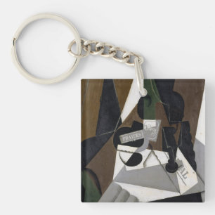 The Pot of Strawberry Jam, 1917 (oil on plywood) Key Ring