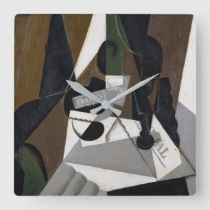 The Pot of Strawberry Jam, 1917 (oil on plywood) Square Wall Clock