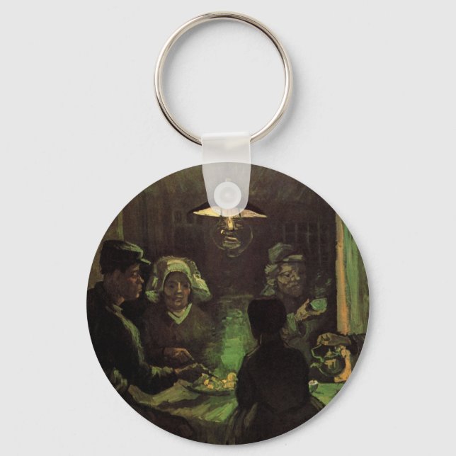 The Potato Eaters by Vincent van Gogh Key Ring (Front)