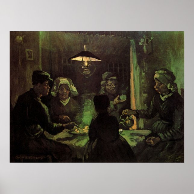 The Potato Eaters by Vincent van Gogh Poster (Front)
