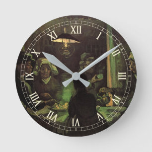 The Potato Eaters by Vincent van Gogh Round Clock
