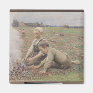 The Potato Gatherers, 1898 Magnet