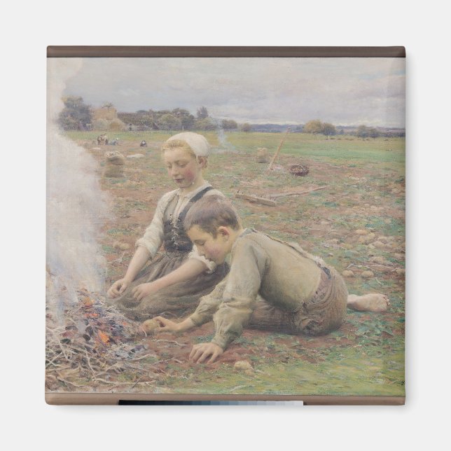The Potato Gatherers, 1898 Magnet (Front)