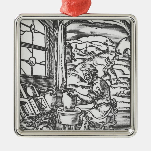 The potter, 1574 metal ornament (Front)