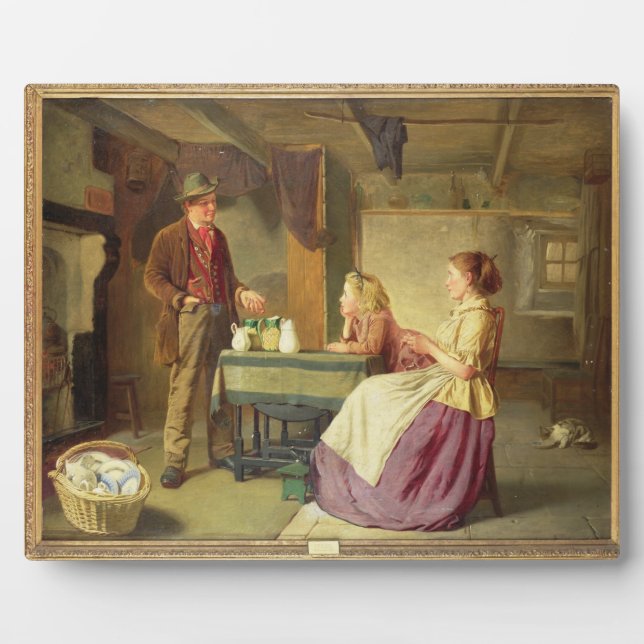 The Potter, 1876 (oil on canvas) Plaque (Front)