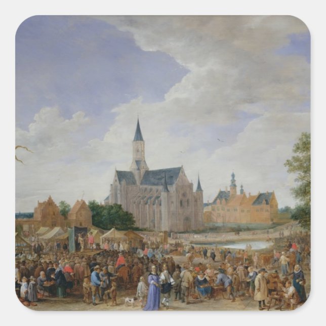The Potters' Fair at Ghent Square Sticker (Front)
