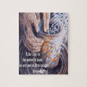 The Potter's Hands with Scripture Jigsaw Puzzle