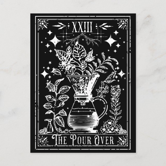 The Pour Over Coffee Tarot Card (Front)