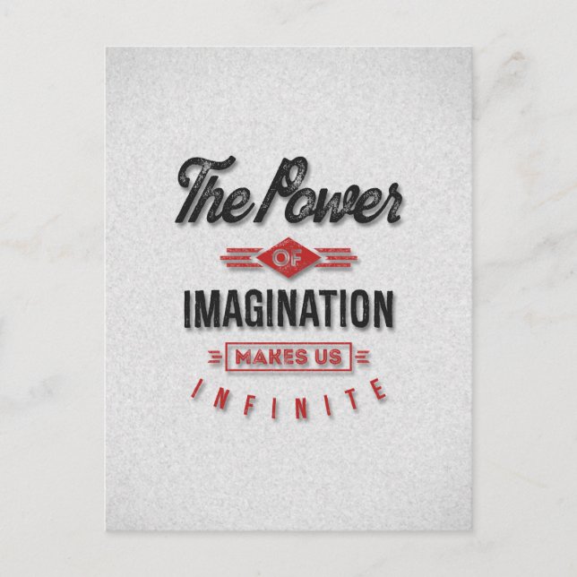 The Power Inspirational Quotes Postcard (Front)