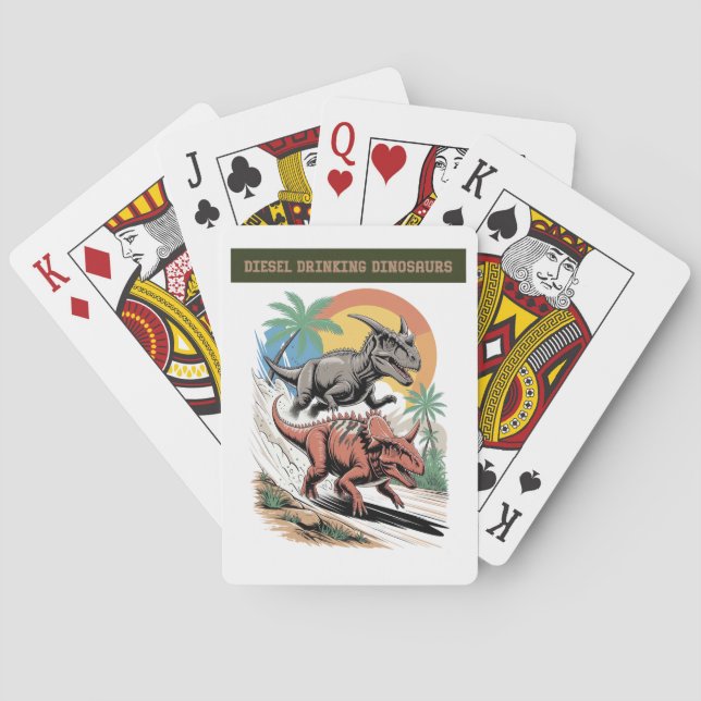The Power Of Diesel Playing Cards (Back)