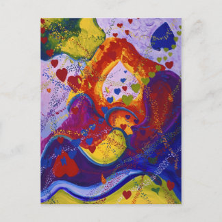The Power of Love, Underground, Hearts, Abstract Postcard