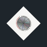 The power of mathematics  napkin<br><div class="desc">Illustrates the importance of mathematics together with fun,  for  knowledge power in life.</div>