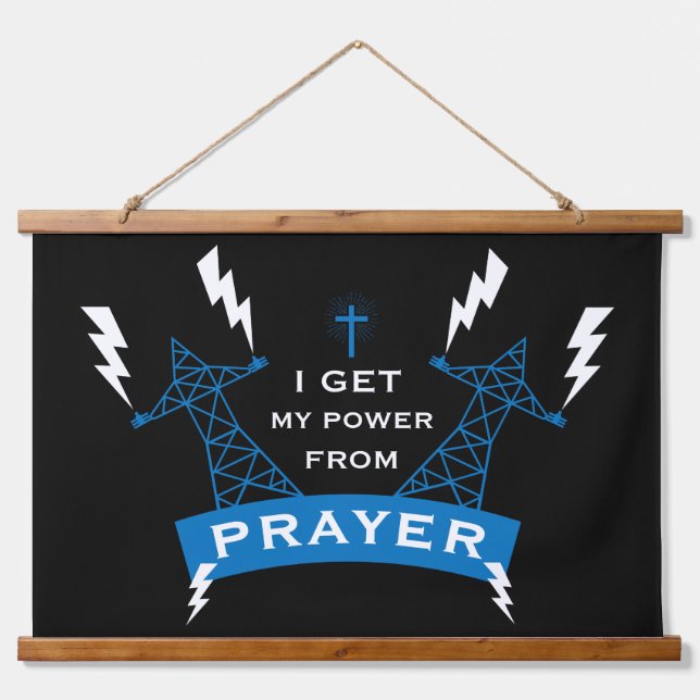 The Power Of Prayer Hanging Tapestry (Front)