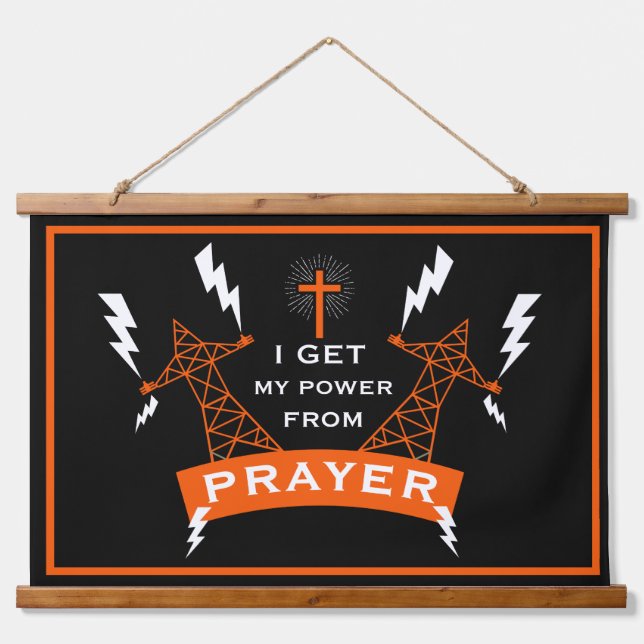 The Power Of Prayer Hanging Tapestry (Front)