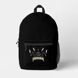 The Power Of Prayer Printed Backpack