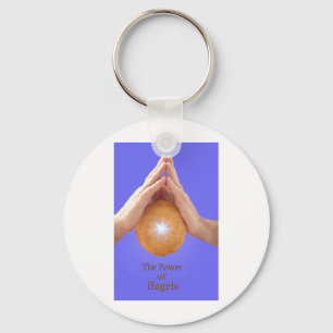 The Power of the Bagel Key Ring