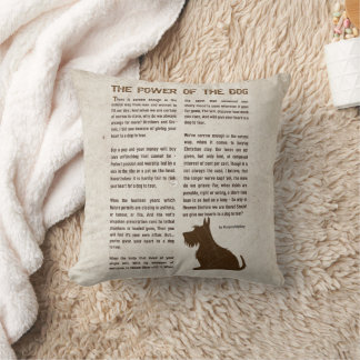 The Power of the Dog Poem - Rudyard Kipling  Cushion