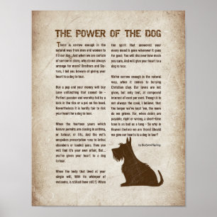 The Power of the Dog Poem - Rudyard Kipling  Poster