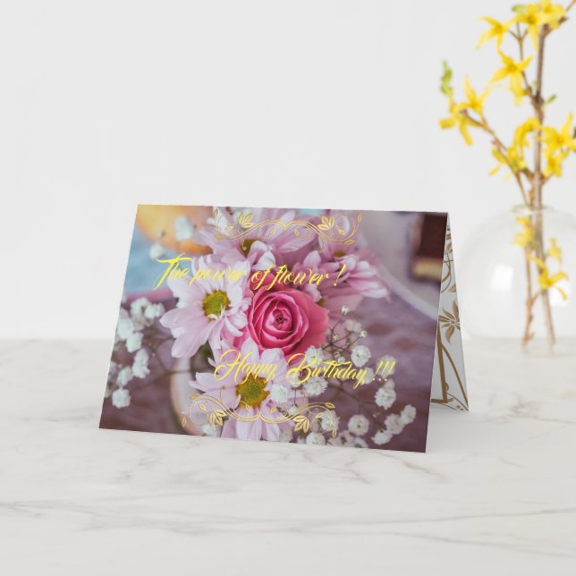 The Power of the Flower Card (Yellow Flower)