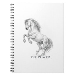 The Power of the Stallion Majestic Horse Graphic Notebook