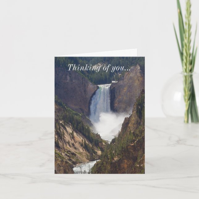 The Power Of Yellowstone Thinking Of You Card (Front)