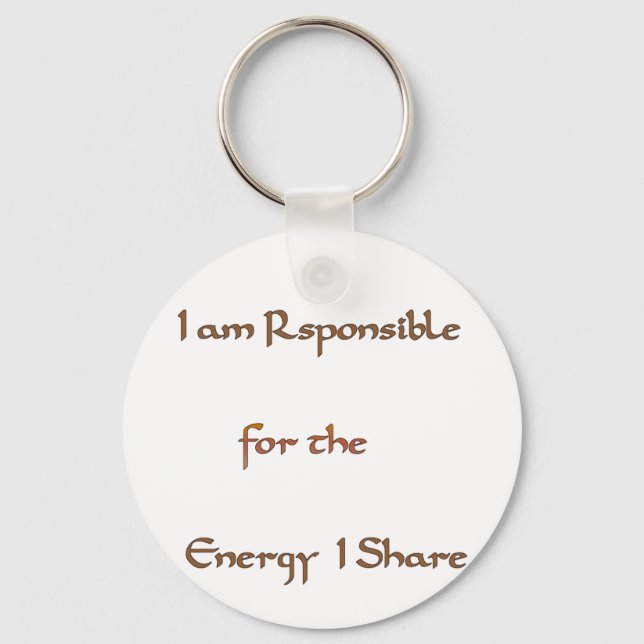 The Power Within: Energy Matters Key Ring (Front)
