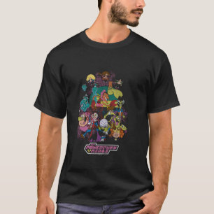 The Powerpuff Colourful Villains Group Cartoon T-Shirt