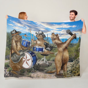 The Prairie Dogs Live! Fleece Blanket