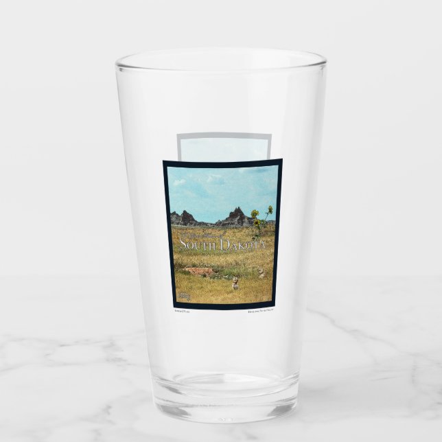 The Prairie Lands of South Dakota Glass (Front)
