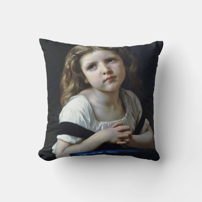 The Prayer, Bouguereau Cushion (Front)