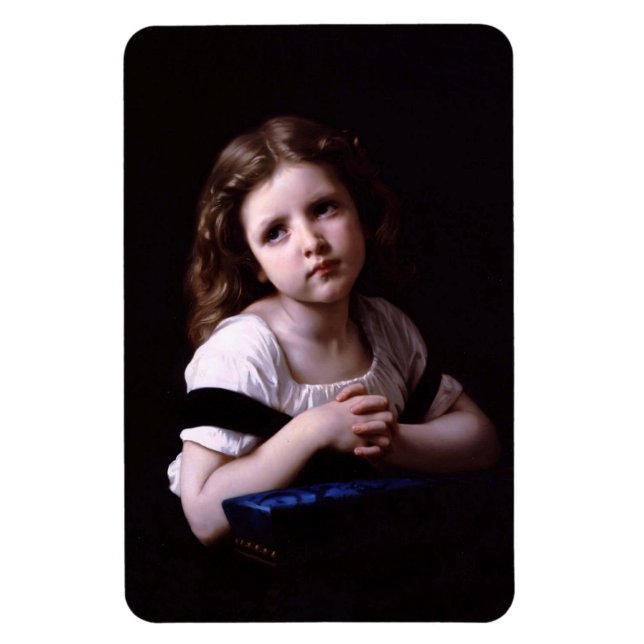 "The Prayer" by William-Adophe Bouguereau Magnet (Vertical)