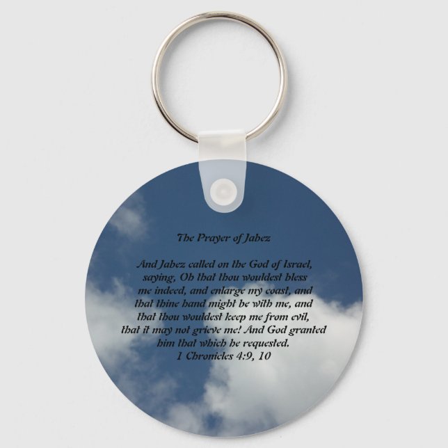 The Prayer of Jabez Key Ring (Front)